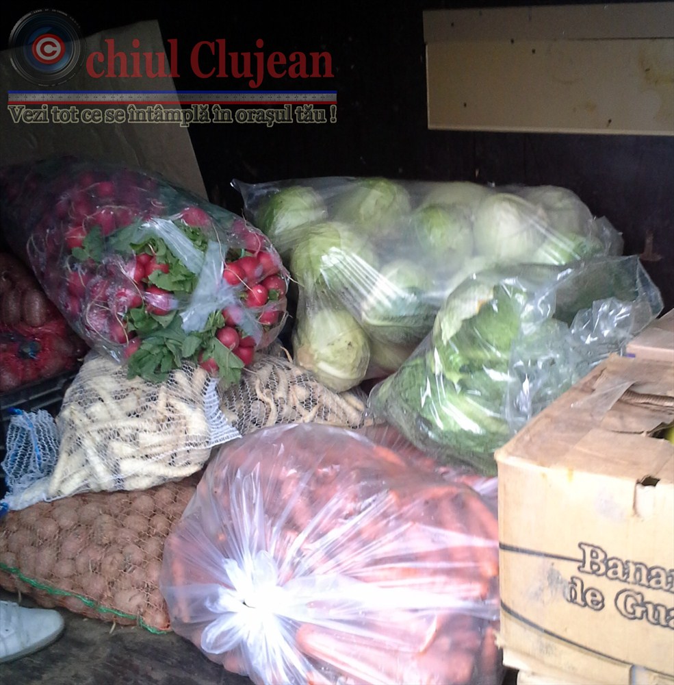 400 de kg. de legume şi fructe, confiscate de politiştii clujeni FOTO